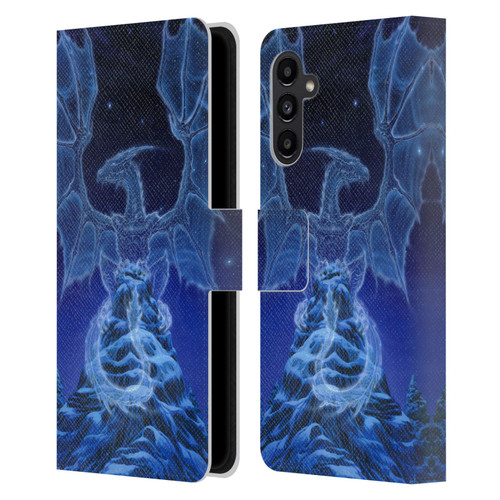 Ed Beard Jr Dragons Winter Spirit Leather Book Wallet Case Cover For Samsung Galaxy A13 5G (2021)