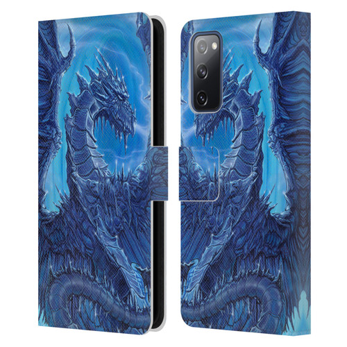 Ed Beard Jr Dragons Glacier Leather Book Wallet Case Cover For Samsung Galaxy S20 FE / 5G