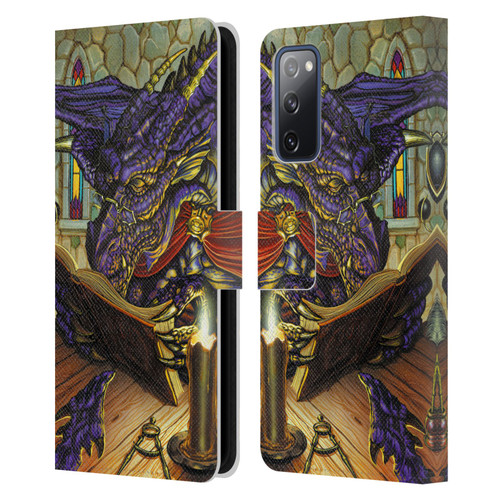 Ed Beard Jr Dragons A Good Book Leather Book Wallet Case Cover For Samsung Galaxy S20 FE / 5G