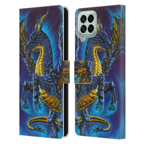 Ed Beard Jr Dragons Mare Leather Book Wallet Case Cover For Samsung Galaxy M33 (2022)