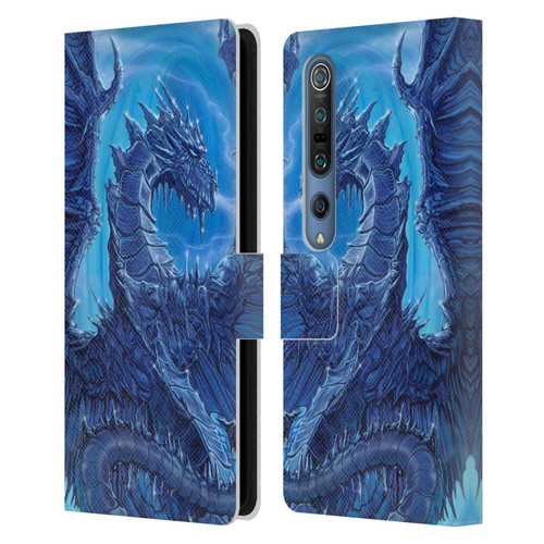 Ed Beard Jr Dragons Glacier Leather Book Wallet Case Cover For Xiaomi Mi 10 5G / Mi 10 Pro 5G