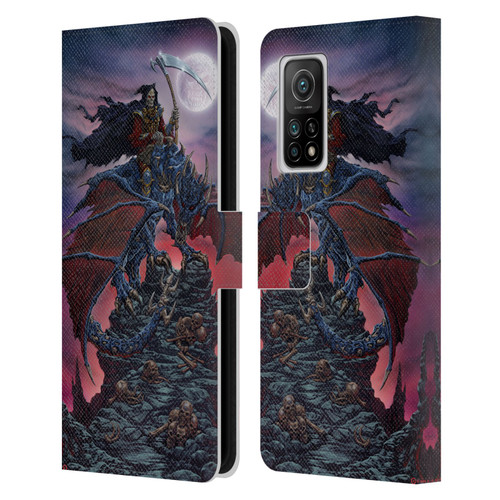 Ed Beard Jr Dragons Reaper Leather Book Wallet Case Cover For Xiaomi Mi 10T 5G