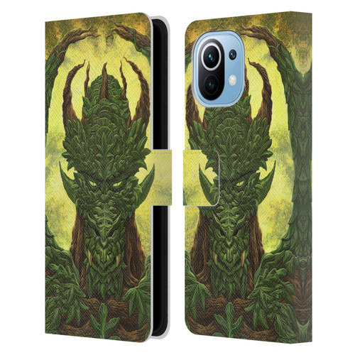 Ed Beard Jr Dragons Green Guardian Greenman Leather Book Wallet Case Cover For Xiaomi Mi 11