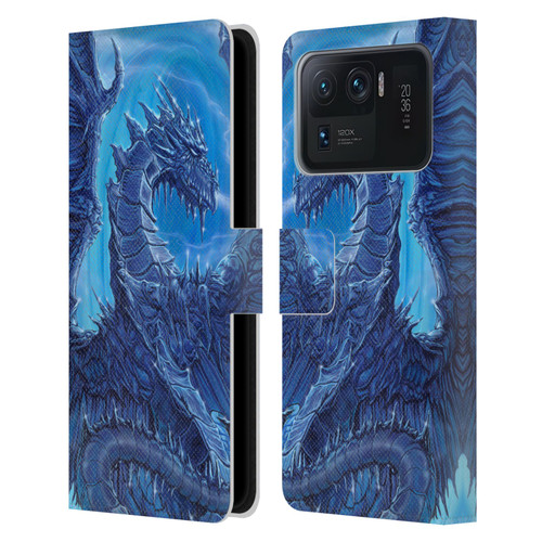 Ed Beard Jr Dragons Glacier Leather Book Wallet Case Cover For Xiaomi Mi 11 Ultra
