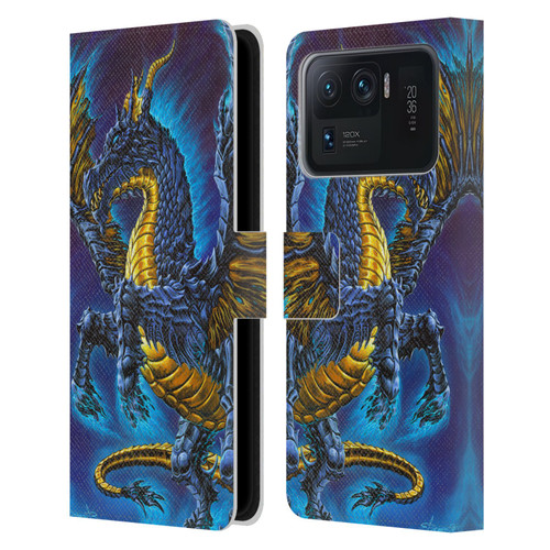 Ed Beard Jr Dragons Mare Leather Book Wallet Case Cover For Xiaomi Mi 11 Ultra