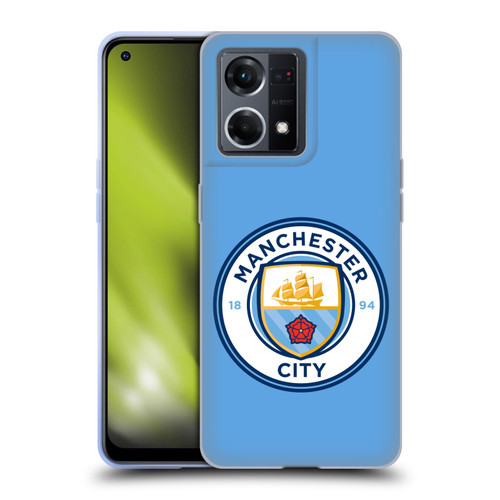 Manchester City Man City FC Badge Blue Full Colour Soft Gel Case for OPPO Reno8 4G