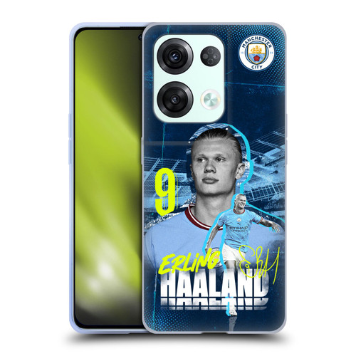 Manchester City Man City FC 2022/23 First Team Erling Haaland Soft Gel Case for OPPO Reno8 Pro