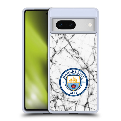 Manchester City Man City FC Marble Badge Full Colour Soft Gel Case for Google Pixel 7