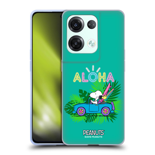 Peanuts Snoopy Aloha Disco Tropical Surf Soft Gel Case for OPPO Reno8 Pro
