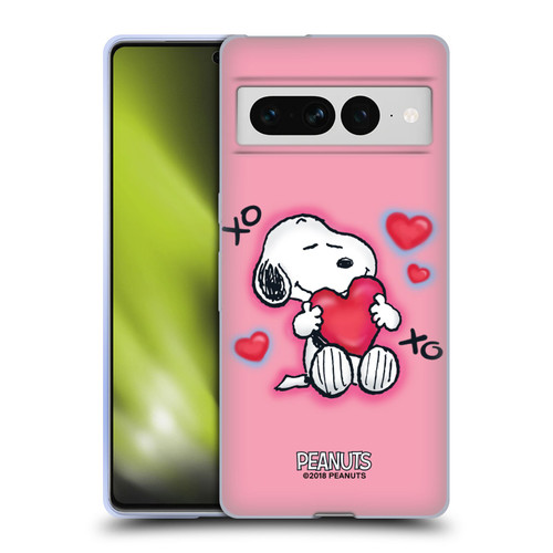 Peanuts Snoopy Boardwalk Airbrush XOXO Soft Gel Case for Google Pixel 7 Pro