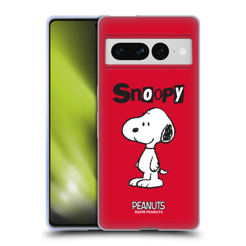 Peanuts Characters Snoopy Soft Gel Case for Google Pixel 7 Pro