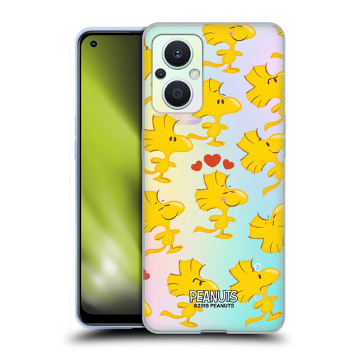 Peanuts Character Patterns Woodstock Soft Gel Case for OPPO Reno8 Lite