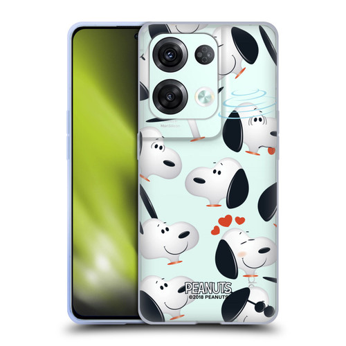 Peanuts Character Patterns Snoopy Soft Gel Case for OPPO Reno8 Pro