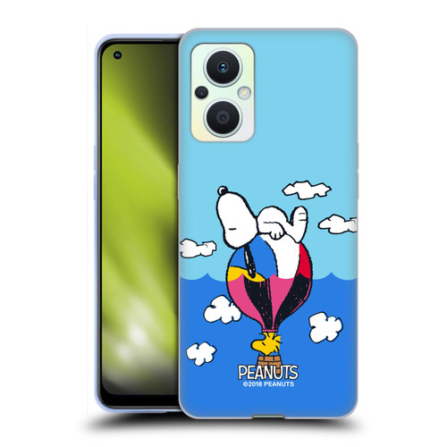 Peanuts Halfs And Laughs Snoopy & Woodstock Balloon Soft Gel Case for OPPO Reno8 Lite