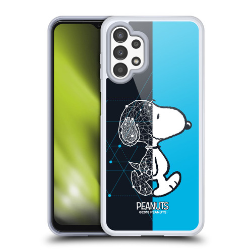 Peanuts Halfs And Laughs Snoopy Geometric Soft Gel Case for Samsung Galaxy A13 (2022)