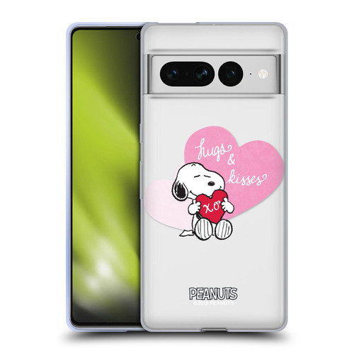 Peanuts Sealed With A Kiss Snoopy Hugs And Kisses Soft Gel Case for Google Pixel 7 Pro