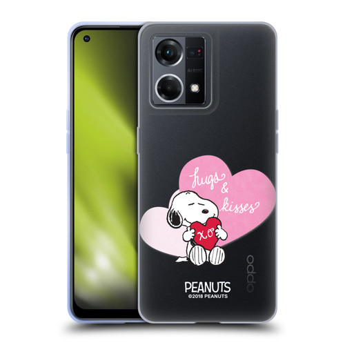 Peanuts Sealed With A Kiss Snoopy Hugs And Kisses Soft Gel Case for OPPO Reno8 4G