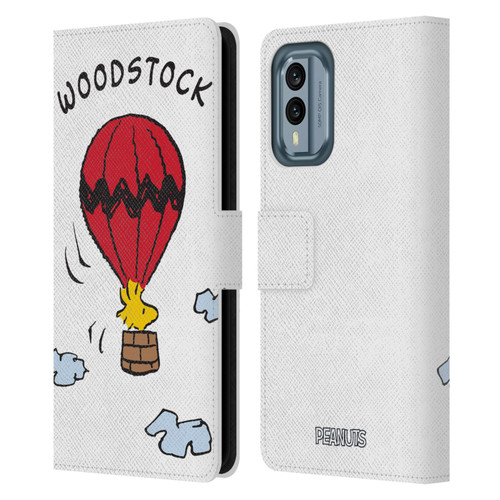 Peanuts Characters Woodstock Leather Book Wallet Case Cover For Nokia X30
