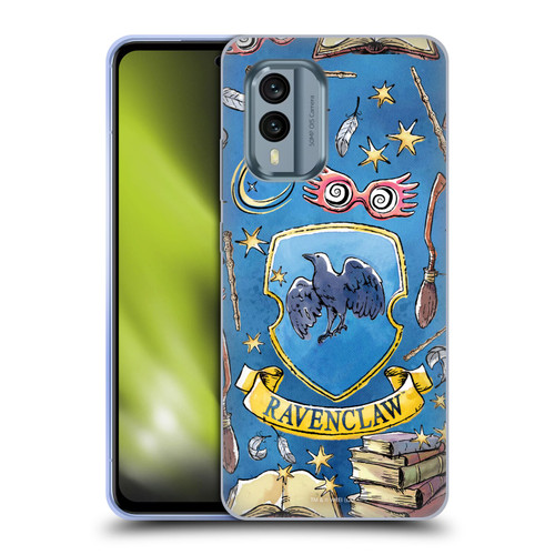 Harry Potter Deathly Hallows XIII Ravenclaw Pattern Soft Gel Case for Nokia X30