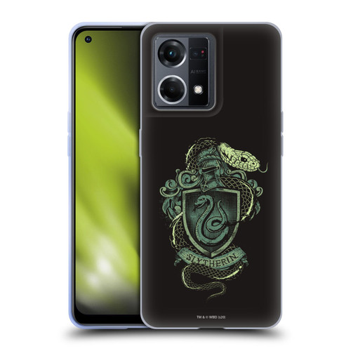 Harry Potter Deathly Hallows XIV Slytherin Soft Gel Case for OPPO Reno8 4G