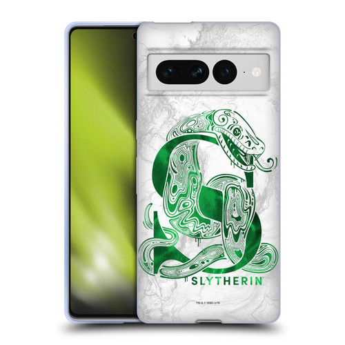 Harry Potter Deathly Hallows IX Slytherin Aguamenti Soft Gel Case for Google Pixel 7 Pro