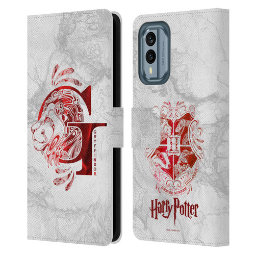 Harry Potter Deathly Hallows IX Gryffindor Aguamenti Leather Book Wallet Case Cover For Nokia X30
