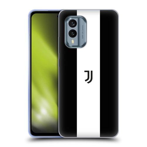 Juventus Football Club Lifestyle 2 Bold White Stripe Soft Gel Case for Nokia X30
