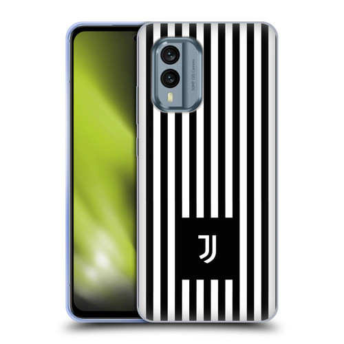 Juventus Football Club Lifestyle 2 Black & White Stripes Soft Gel Case for Nokia X30