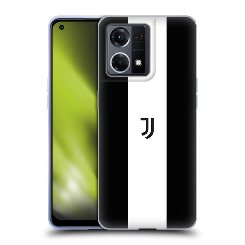 Juventus Football Club Lifestyle 2 Bold White Stripe Soft Gel Case for OPPO Reno8 4G
