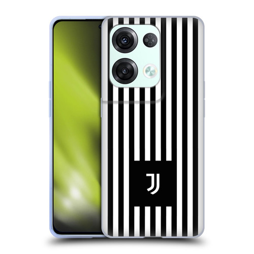 Juventus Football Club Lifestyle 2 Black & White Stripes Soft Gel Case for OPPO Reno8 Pro