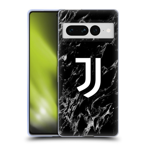 Juventus Football Club Marble Black Soft Gel Case for Google Pixel 7 Pro