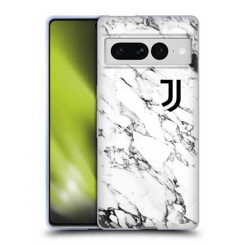 Juventus Football Club Marble White Soft Gel Case for Google Pixel 7 Pro