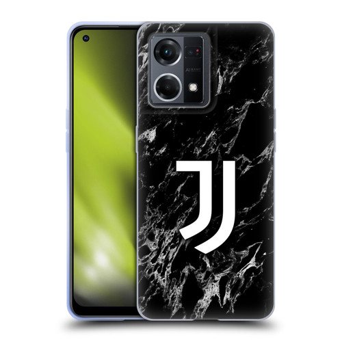 Juventus Football Club Marble Black Soft Gel Case for OPPO Reno8 4G