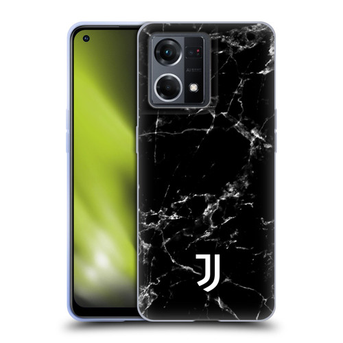 Juventus Football Club Marble Black 2 Soft Gel Case for OPPO Reno8 4G