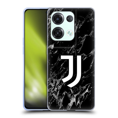 Juventus Football Club Marble Black Soft Gel Case for OPPO Reno8 Pro