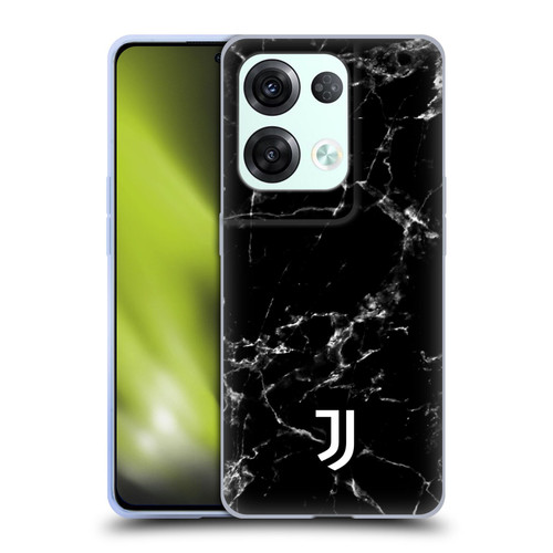 Juventus Football Club Marble Black 2 Soft Gel Case for OPPO Reno8 Pro