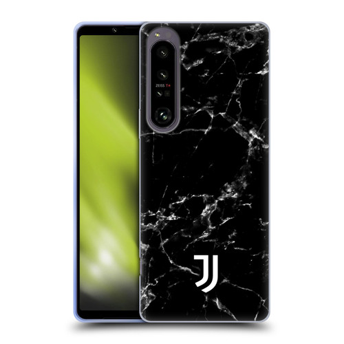 Juventus Football Club Marble Black 2 Soft Gel Case for Sony Xperia 1 IV