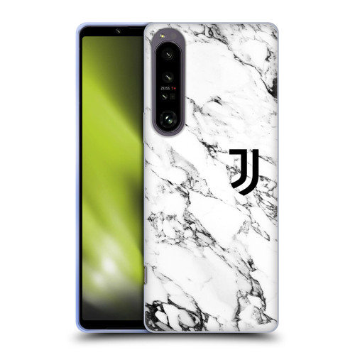 Juventus Football Club Marble White Soft Gel Case for Sony Xperia 1 IV