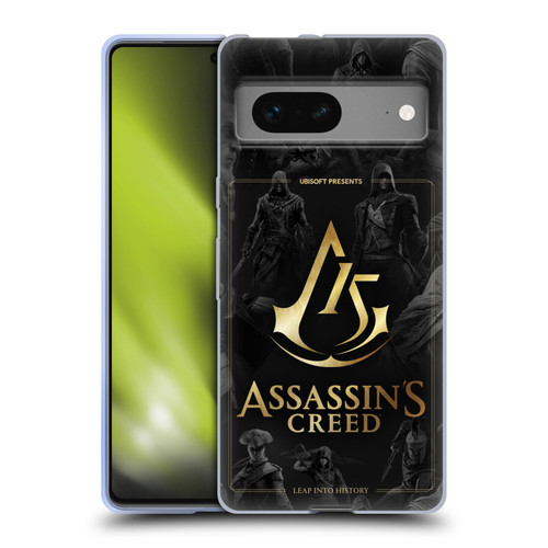 Assassin's Creed 15th Anniversary Graphics Crest Key Art Soft Gel Case for Google Pixel 7