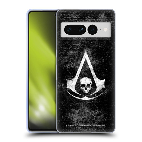 Assassin's Creed Black Flag Logos Grunge Soft Gel Case for Google Pixel 7 Pro