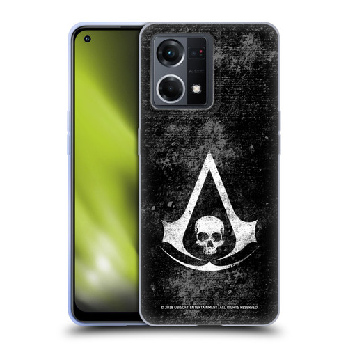 Assassin's Creed Black Flag Logos Grunge Soft Gel Case for OPPO Reno8 4G