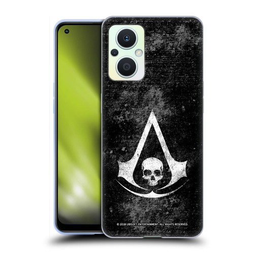 Assassin's Creed Black Flag Logos Grunge Soft Gel Case for OPPO Reno8 Lite