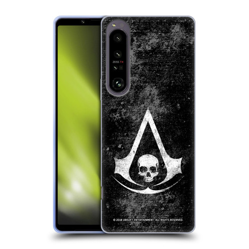 Assassin's Creed Black Flag Logos Grunge Soft Gel Case for Sony Xperia 1 IV