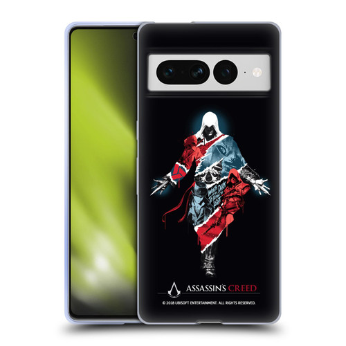 Assassin's Creed Legacy Character Artwork Double Exposure Soft Gel Case for Google Pixel 7 Pro