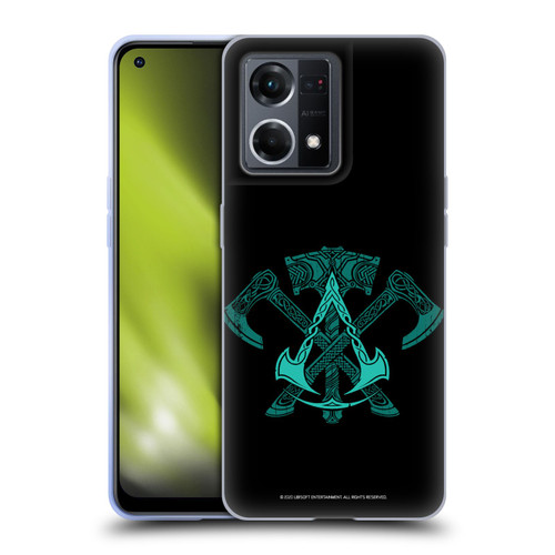 Assassin's Creed Valhalla Symbols And Patterns ACV Weapons Soft Gel Case for OPPO Reno8 4G