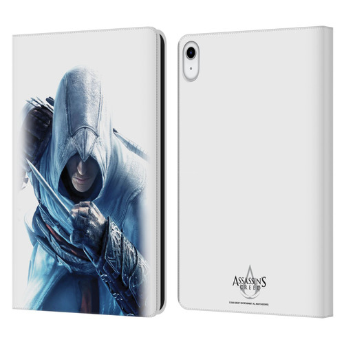 Assassin's Creed Key Art Altaïr Hidden Blade Leather Book Wallet Case Cover For Apple iPad 10.9 (2022)
