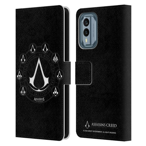 Assassin's Creed Legacy Logo Crests Leather Book Wallet Case Cover For Nokia X30