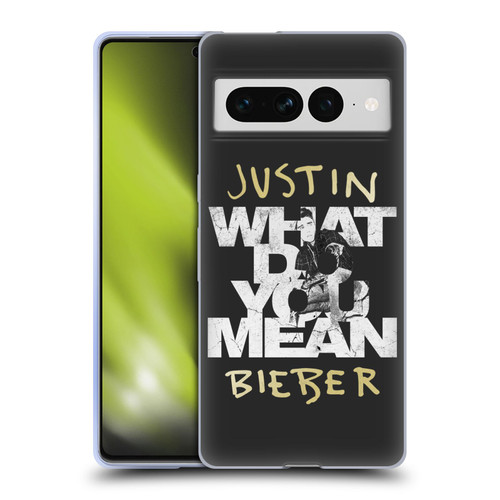 Justin Bieber Purpose B&w What Do You Mean Typography Soft Gel Case for Google Pixel 7 Pro