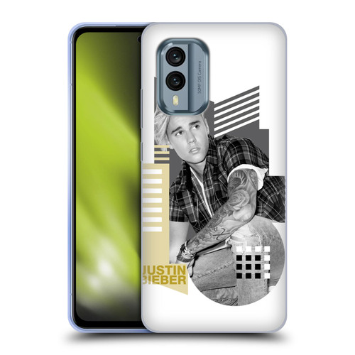 Justin Bieber Purpose B&w Calendar Geometric Collage Soft Gel Case for Nokia X30