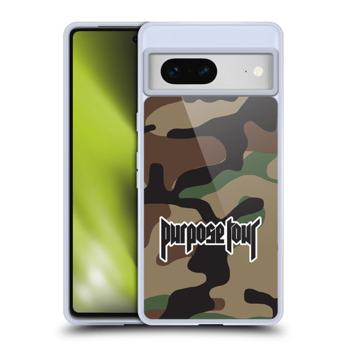 Justin Bieber Tour Merchandise Camouflage Soft Gel Case for Google Pixel 7